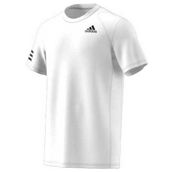 Adidas Badminton Club 3 Stripes Short Sleeve T-shirt White XL Man
