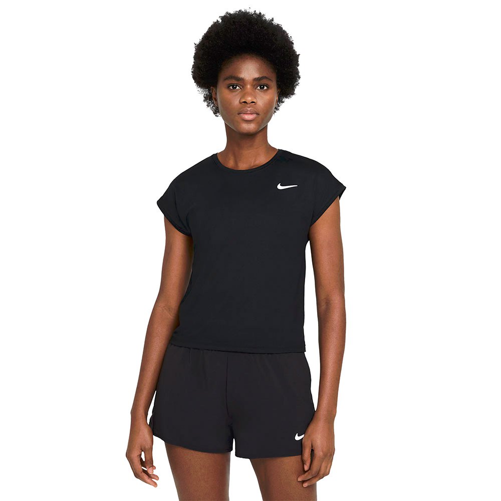 Nike Court Dri Fit Victory Short Sleeve T-shirt Black M / Regular Woman