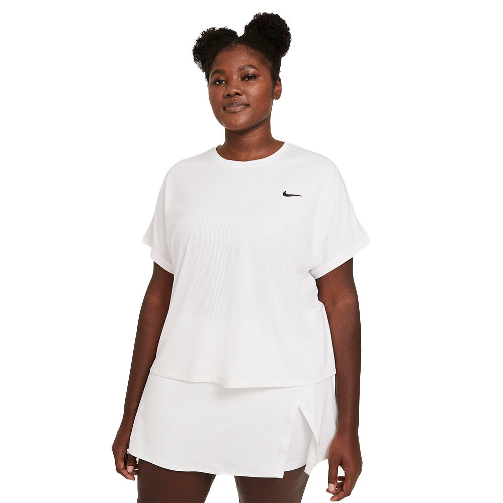 Nike Court Dri Fit Victory Short Sleeve T-shirt White M / Regular Woman