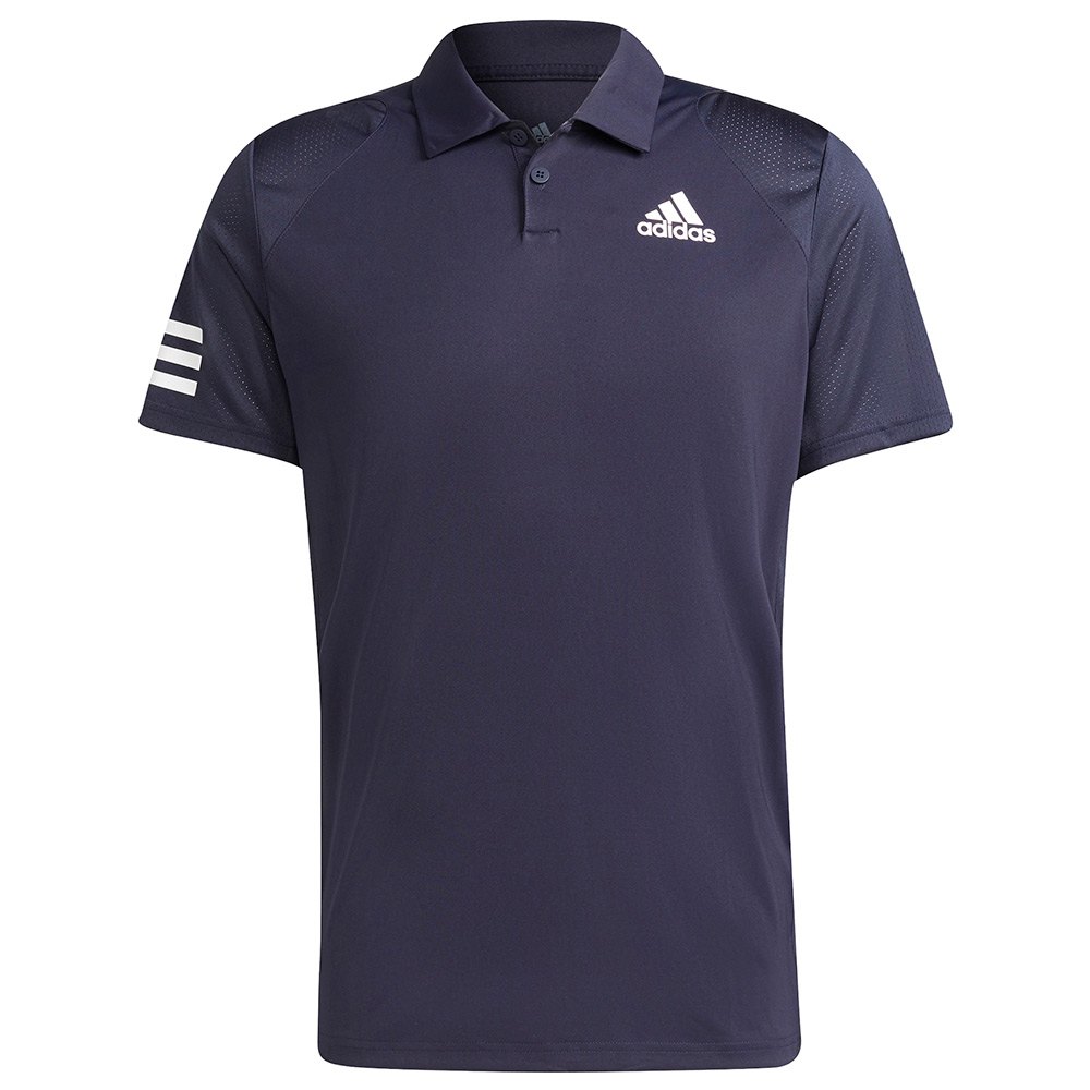 Adidas Badminton Club 3 Stripes Polo Blue M Man