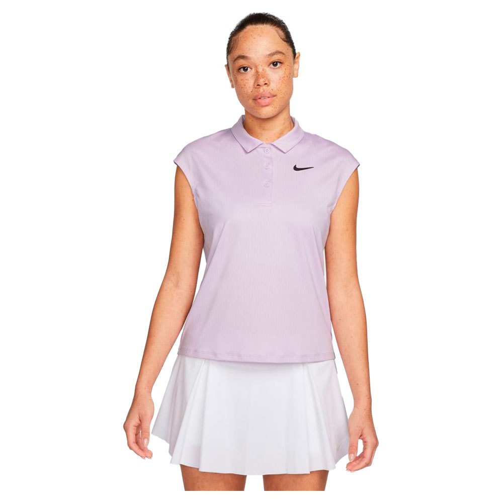 Nike Court Victory Short Sleeve Polo Pink S Woman