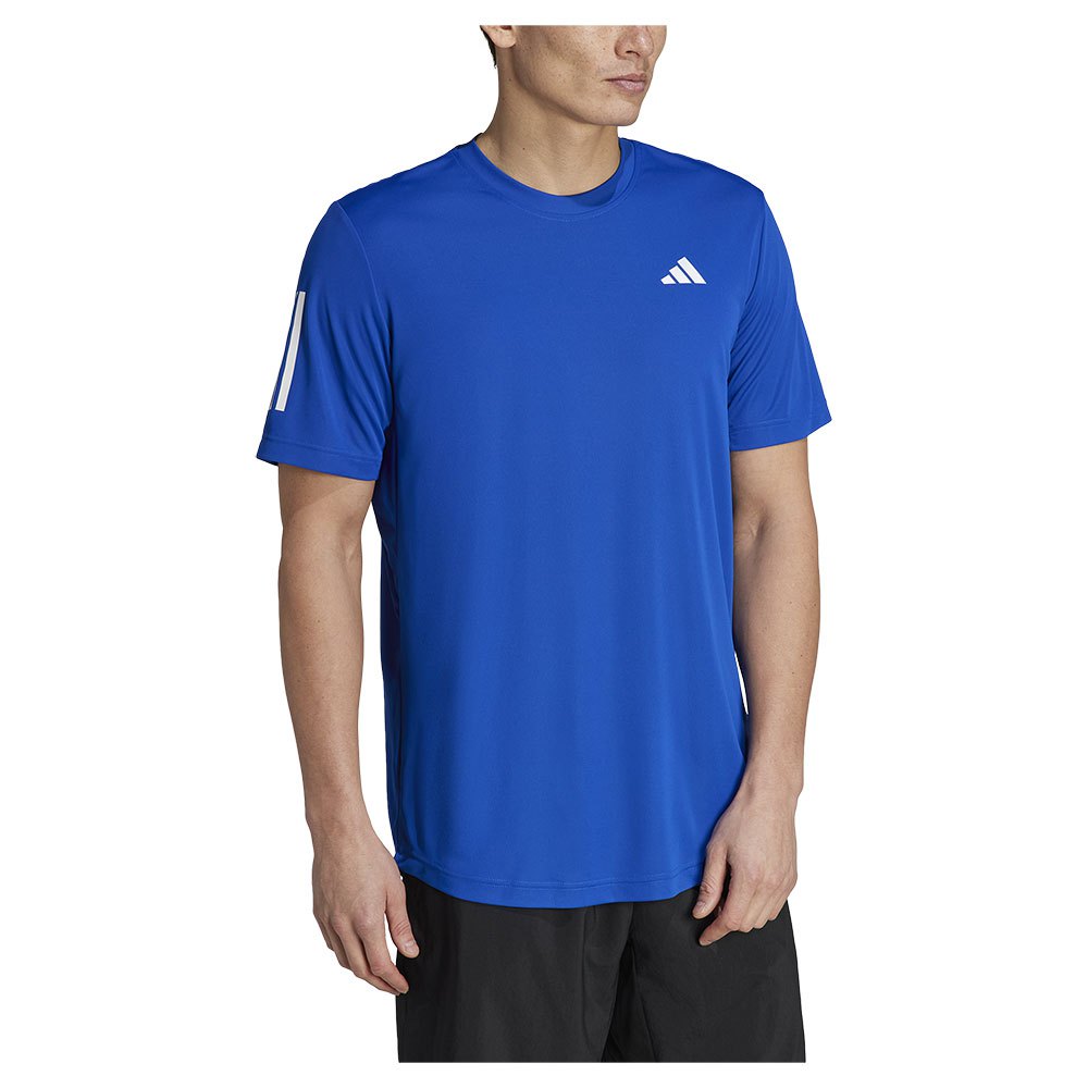 Adidas Club 3 Stripes Short Sleeve T-shirt Blue XL Man