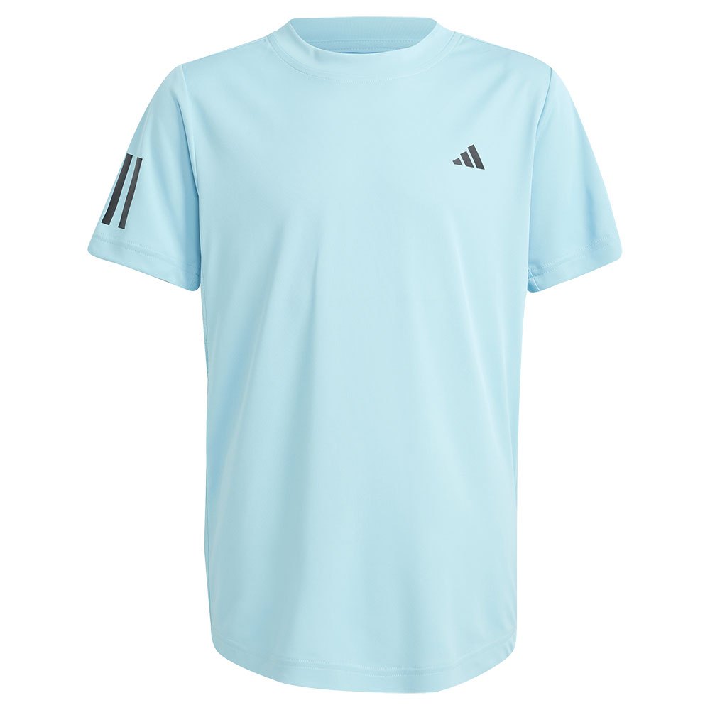 Adidas Club 3 Stripes Short Sleeve T-shirt Blue 7-8 Years Boy