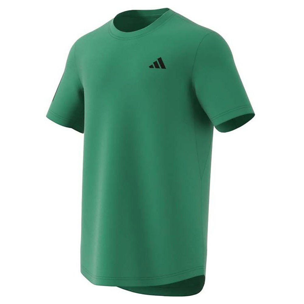 Adidas Club 3 Stripes Short Sleeve T-shirt Green M Man