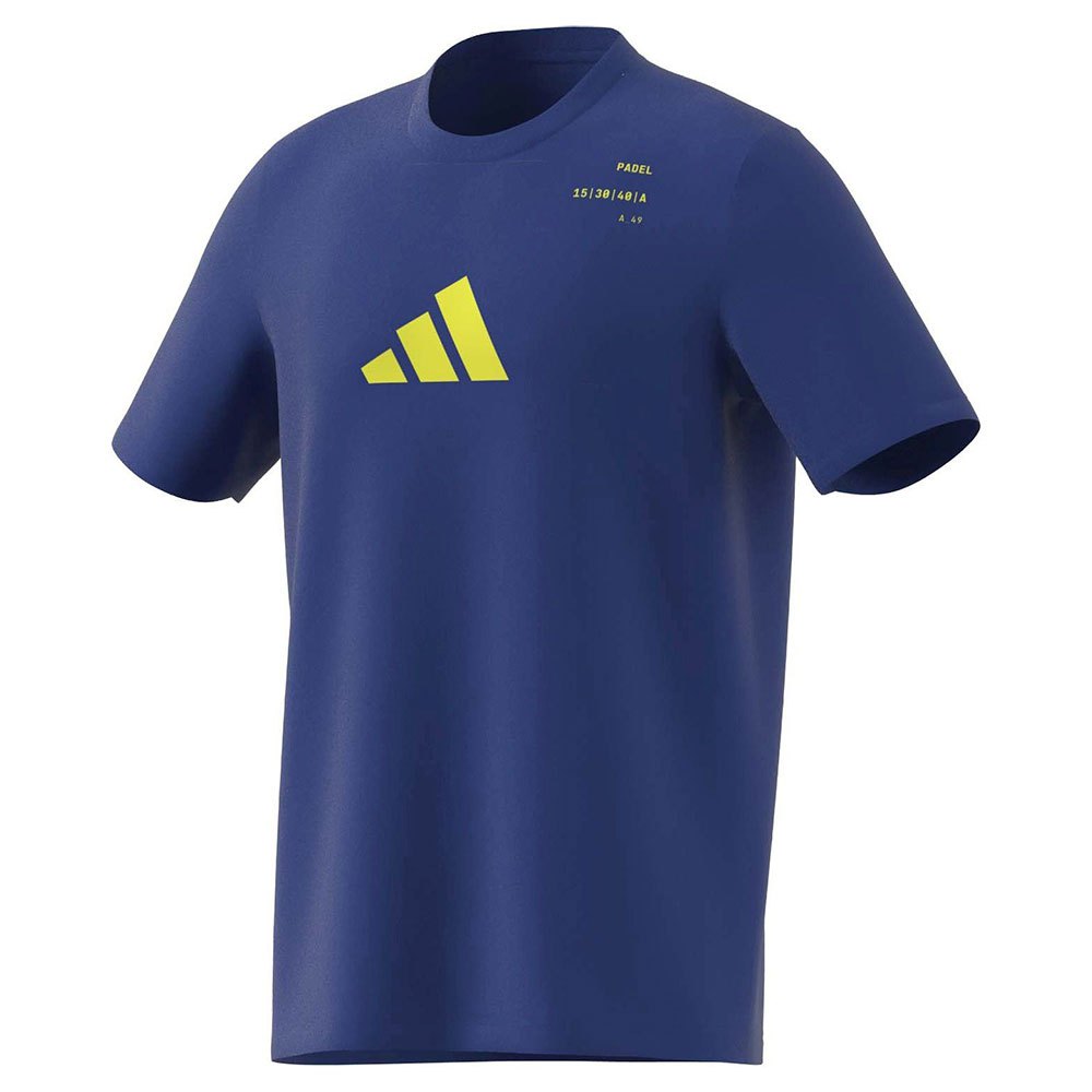 Adidas Padel G Short Sleeve T-shirt Blue S Man