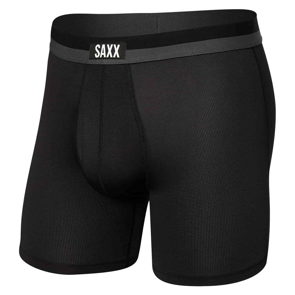 Saxx Underwear Sport Mesh Fly Boxer Black S Man
