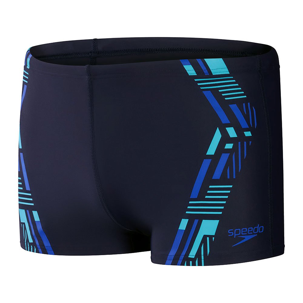 Speedo Tech Print Swim Boxer Blue UK 32 Man