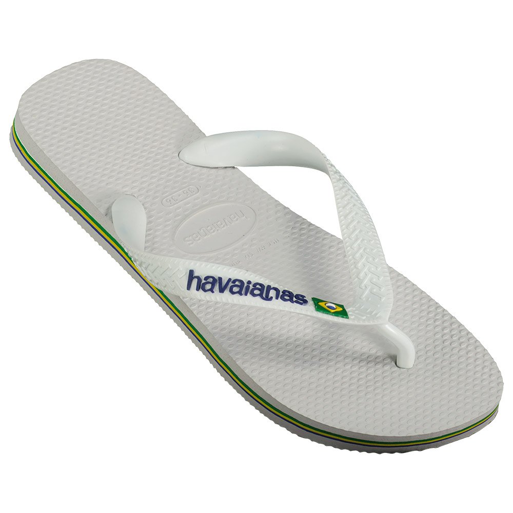 Havaianas Brasil Logo Flip Flops White EU 49-50 Boy
