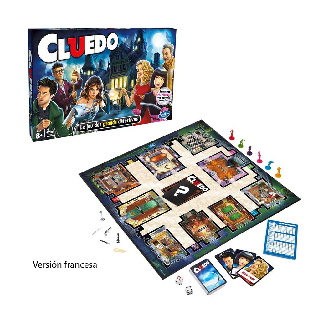 Photos - Board Game Hasbro Gaming Cluedo Mystery Game French  Multicolor 45638712FR 