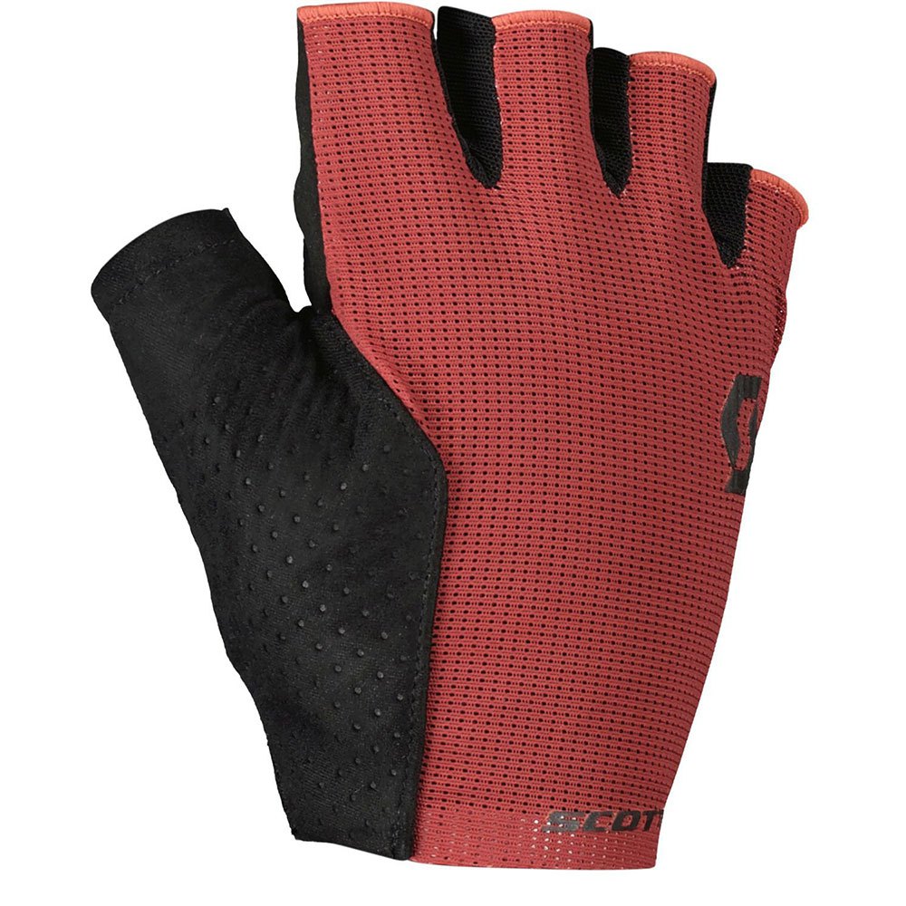 Photos - Cycling Gloves Scott Essential Gel Short Gloves Red XS Man 