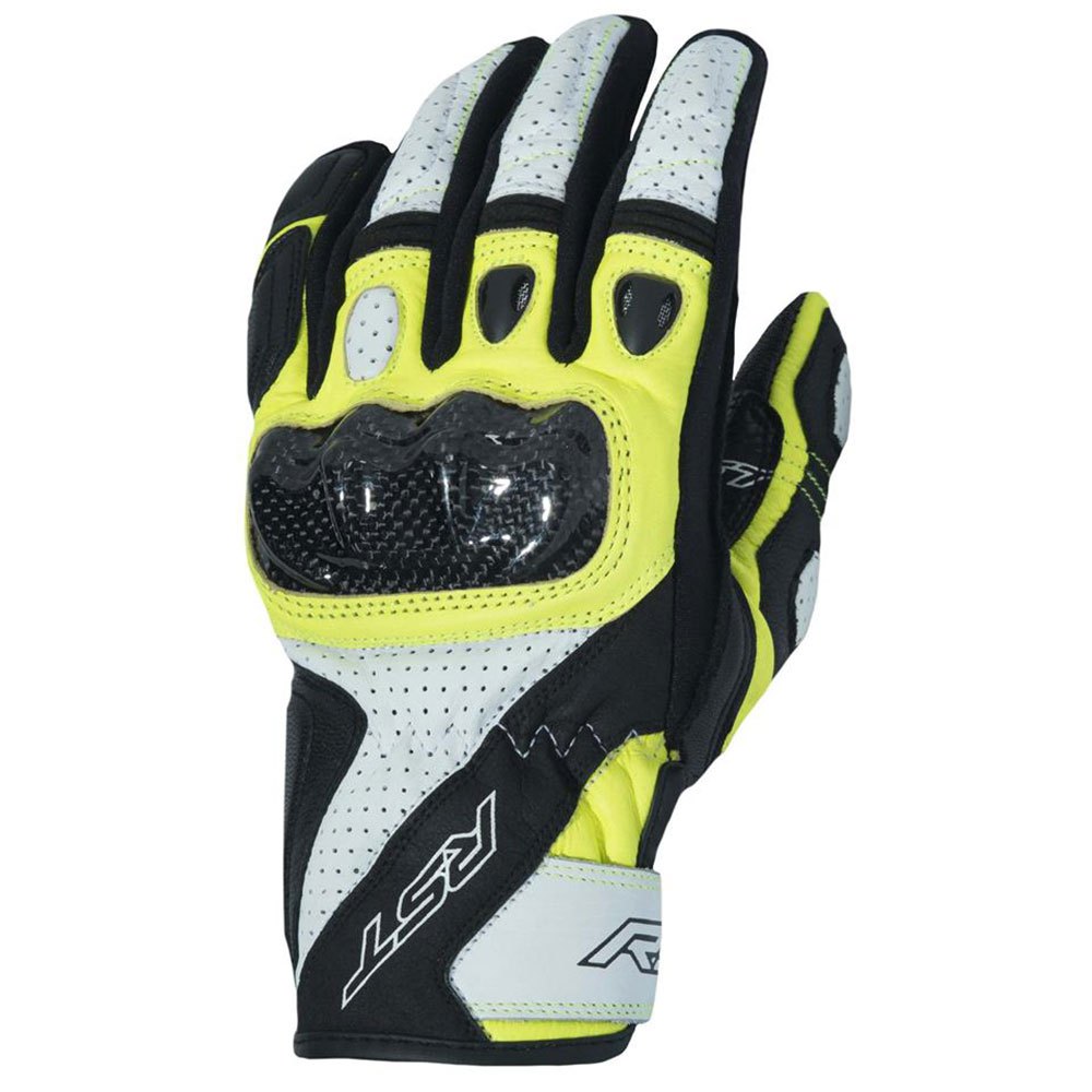 Photos - Motorcycle Gloves RST Stunt Iii Gloves Yellow,White S 102123F.YEL-08 