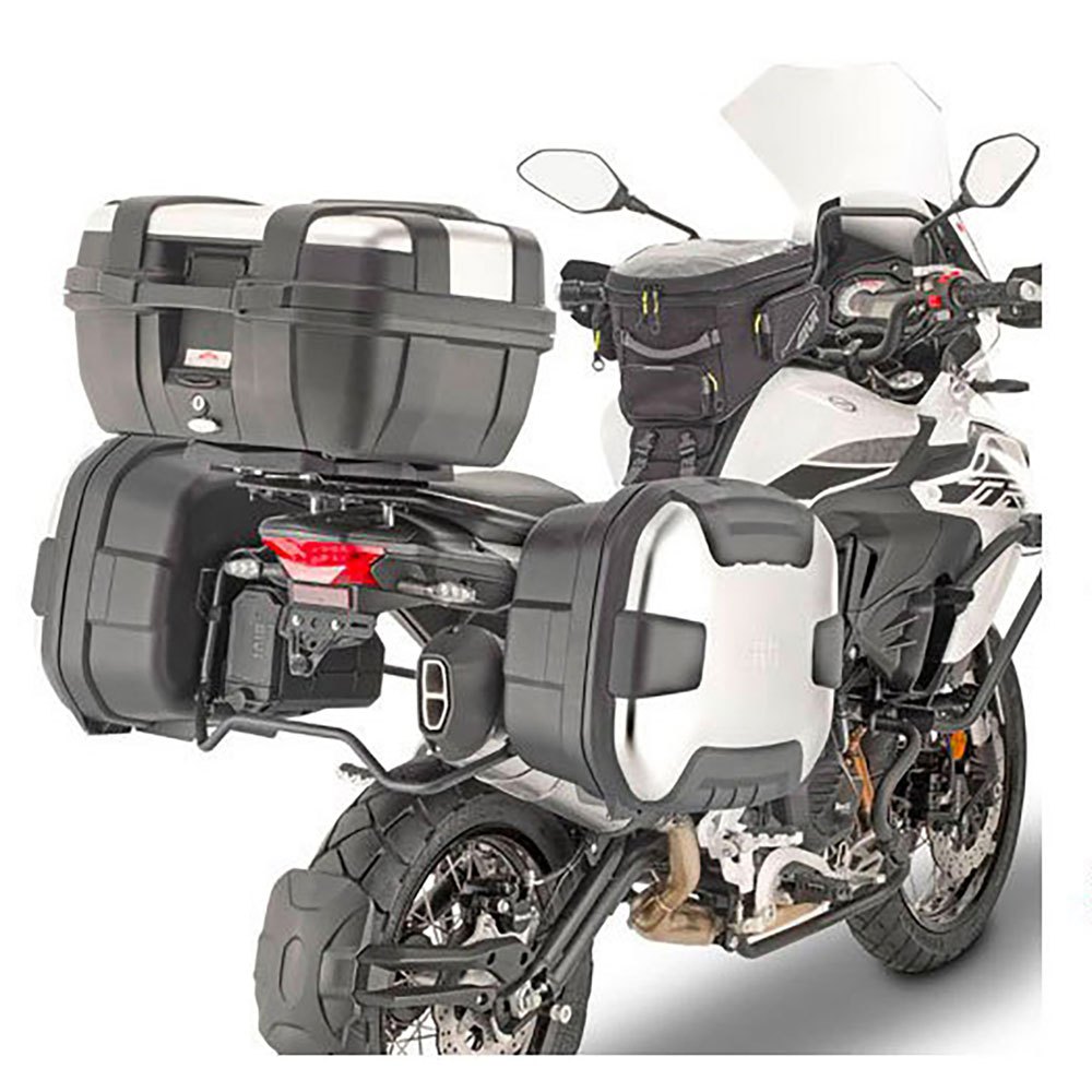 Photos - Motorcycle Luggage GIVI Monokey/retro Fit Side Cases Pannier Holder Benelli Trk502 X Black PL 