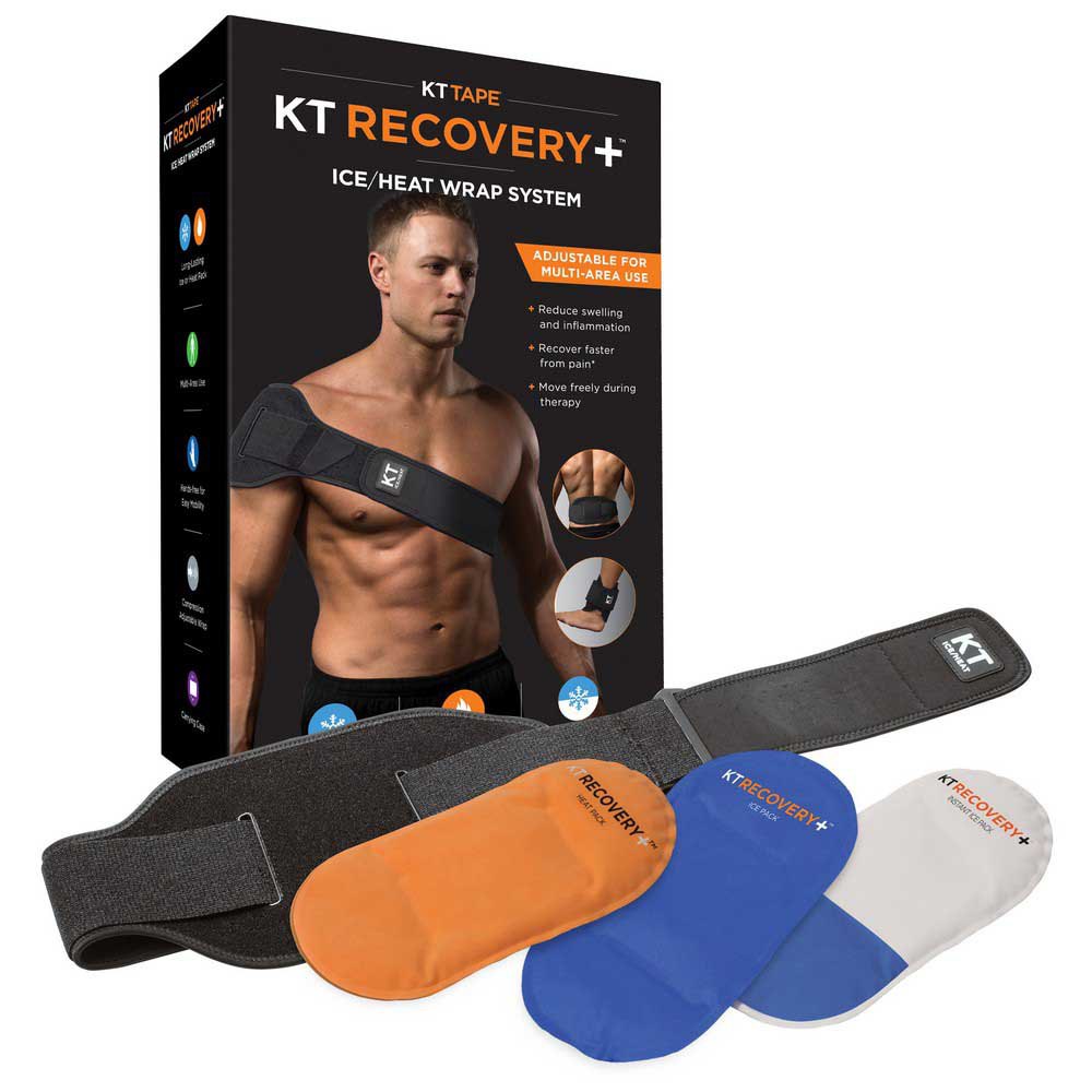 Kt Tape Recovery+ Ice/heat Compresion Therapy Svart
