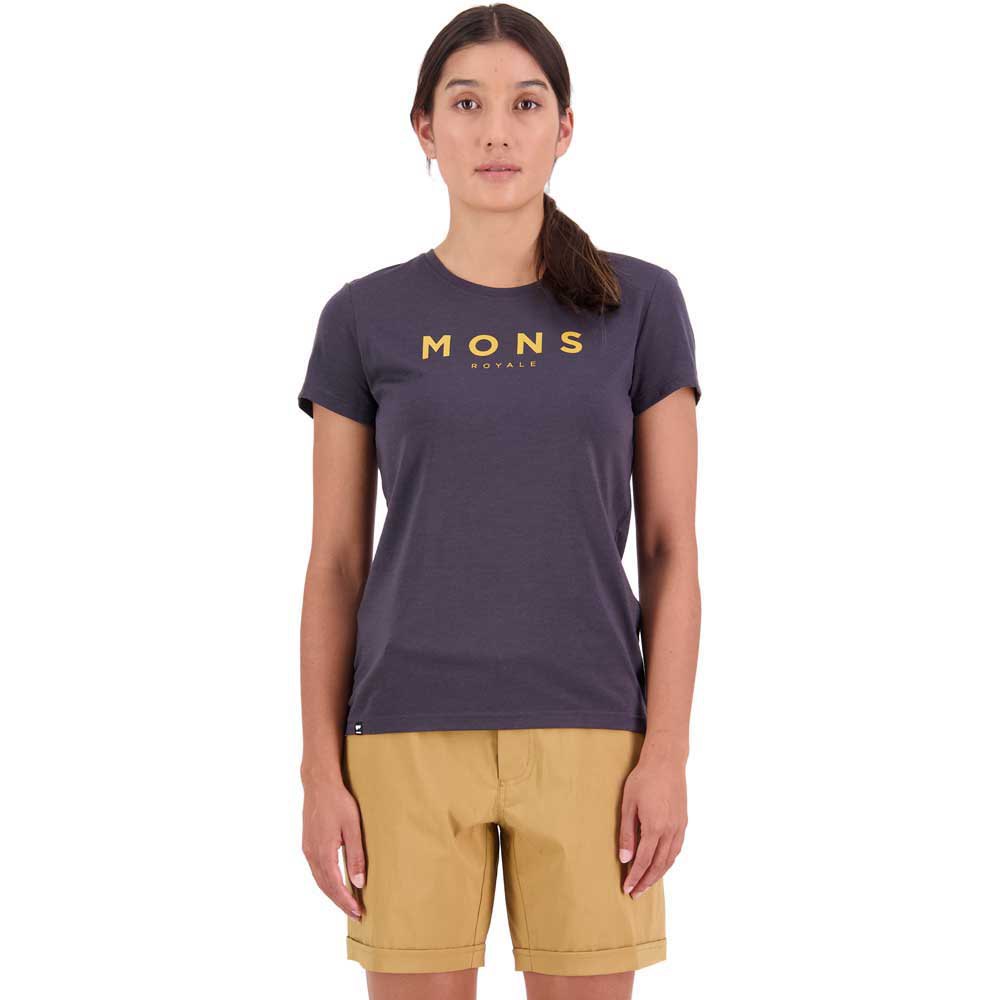 Mons Royale Icon Merino Air-con S24 Short Sleeve T-shirt Lila L Kvinna