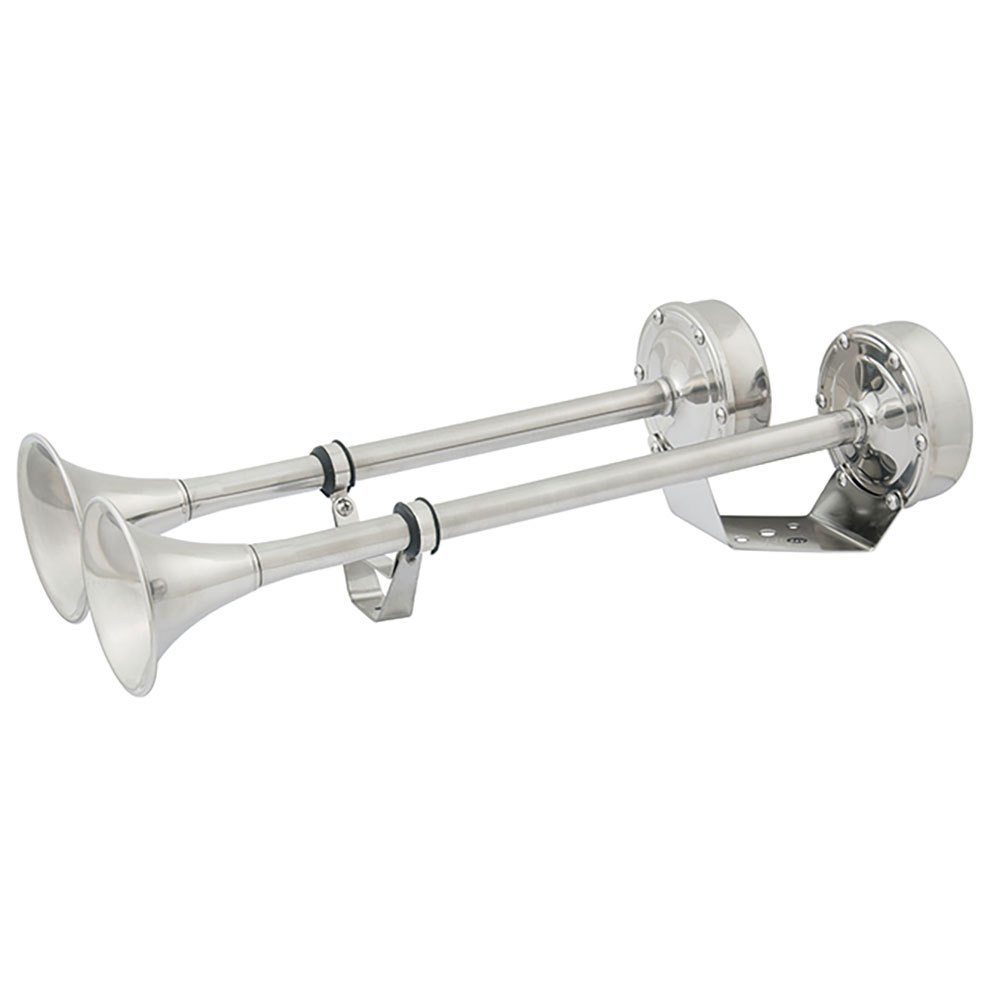 Seachoice Dual Trumpet Electric Horn Silver 5 x 8 x 18.5´´