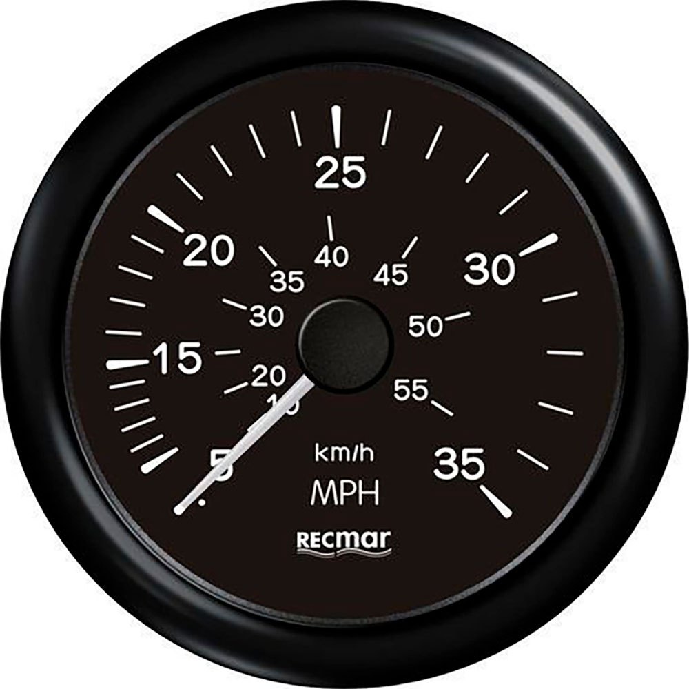Recmar 0-35 Mph Speedometer Svart 100 mm