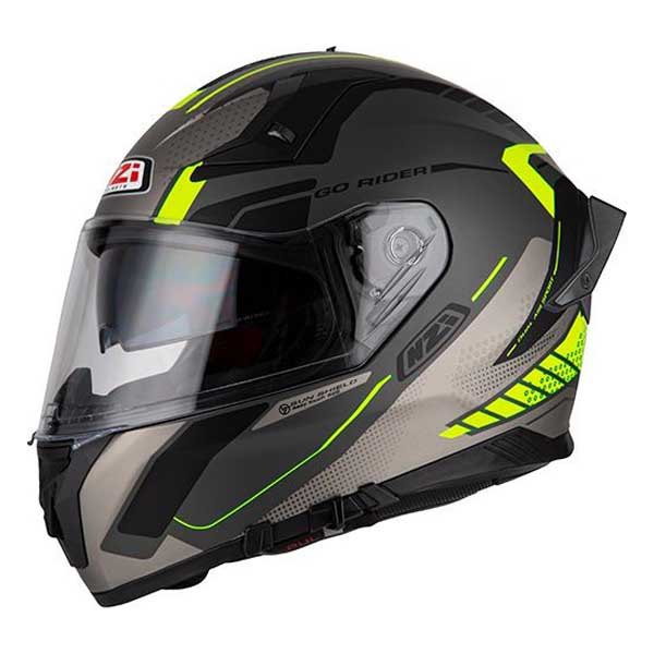 Nzi Go Rider Stream Motion Full Face Helmet Svart XS