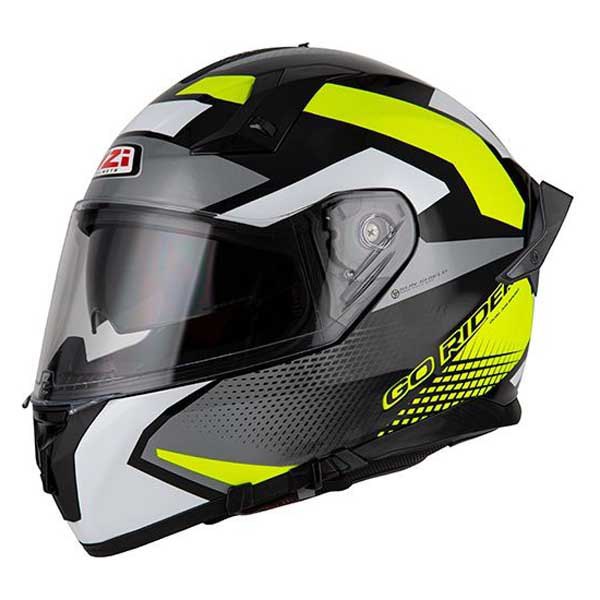 Nzi Go Rider Stream Quadri Full Face Helmet Svart XS