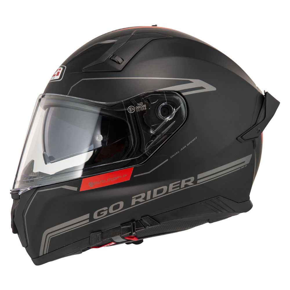 Nzi Go Rider Stream Solid Full Face Helmet Svart XS