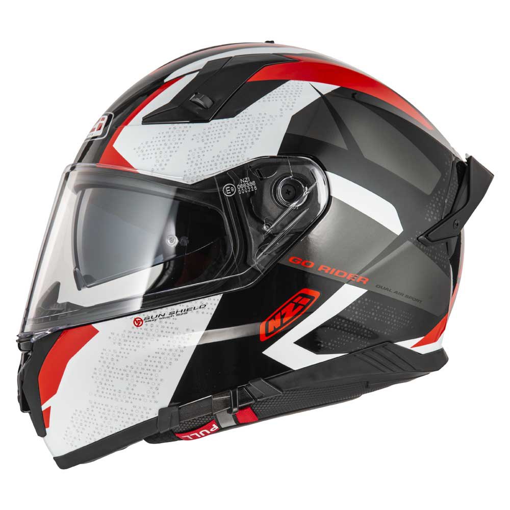 Nzi Go Rider Stream Trident Full Face Helmet Svart XS
