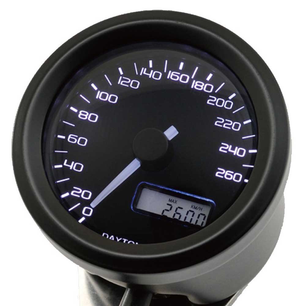 Daytona 87389 Speedometer Svart