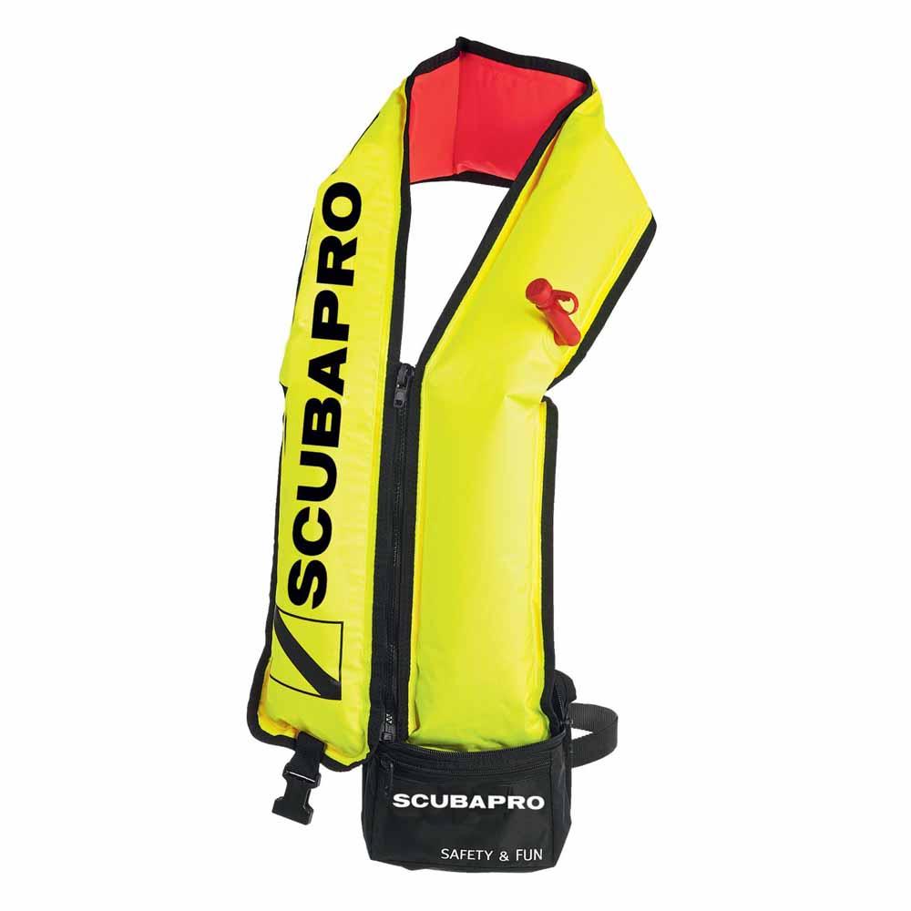 Scubapro Safety And Fun Safety Buoy Swimaid Vest Gul,Svart 130 cm