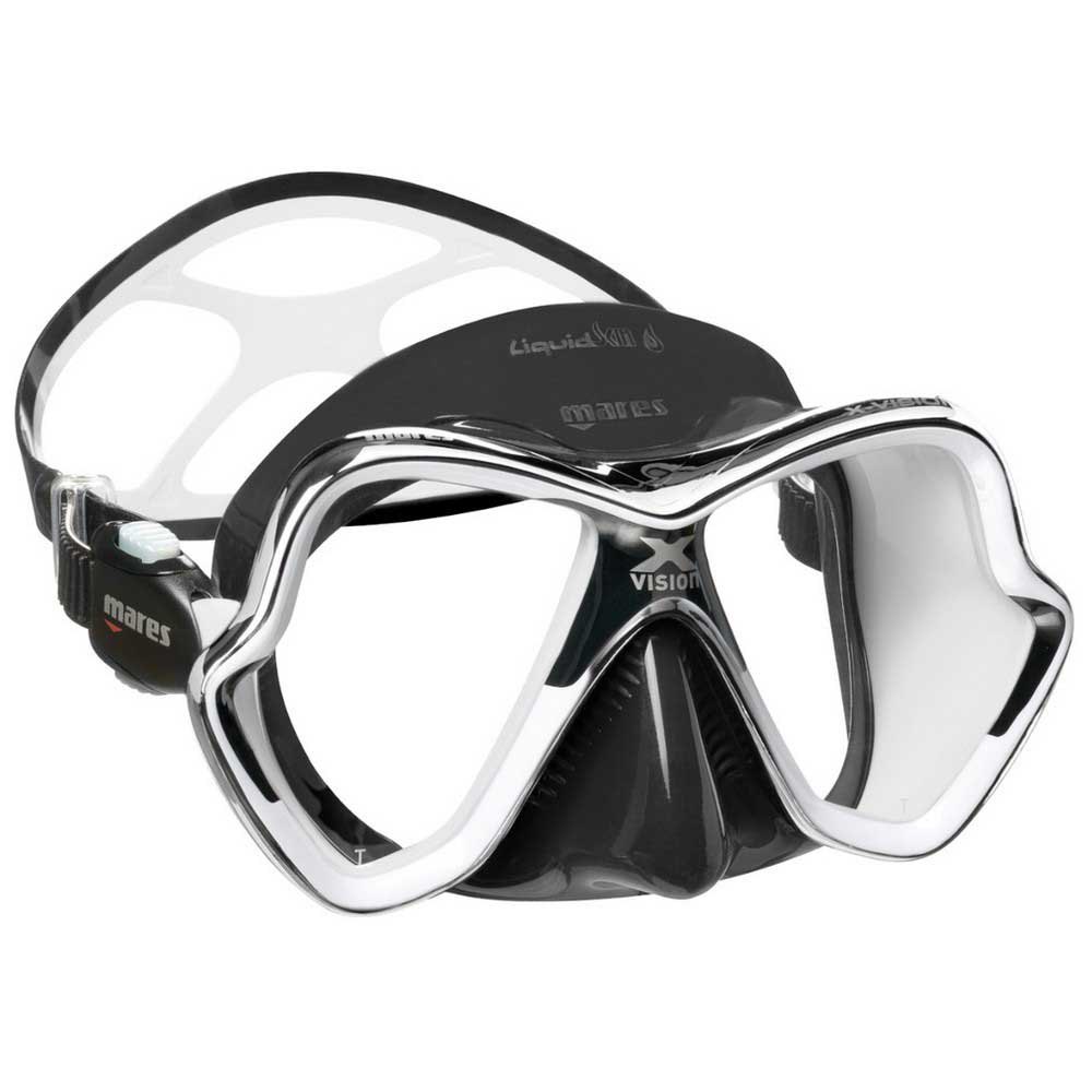 Mares X Vision Chrome Liquidskin Diving Mask Svart