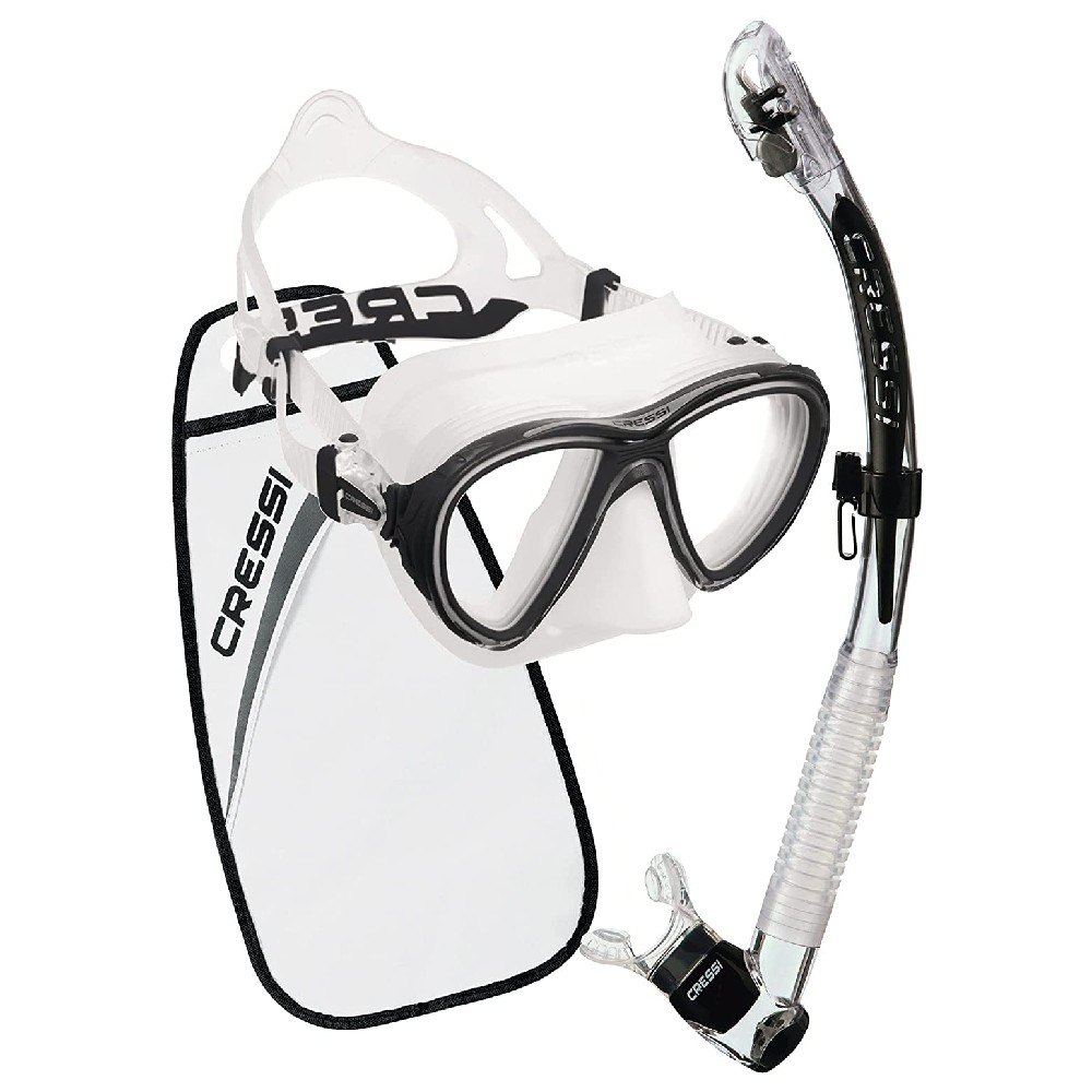 Cressi Quantum Itaca Ultra Dry Snorkeling Mask Kit Vit