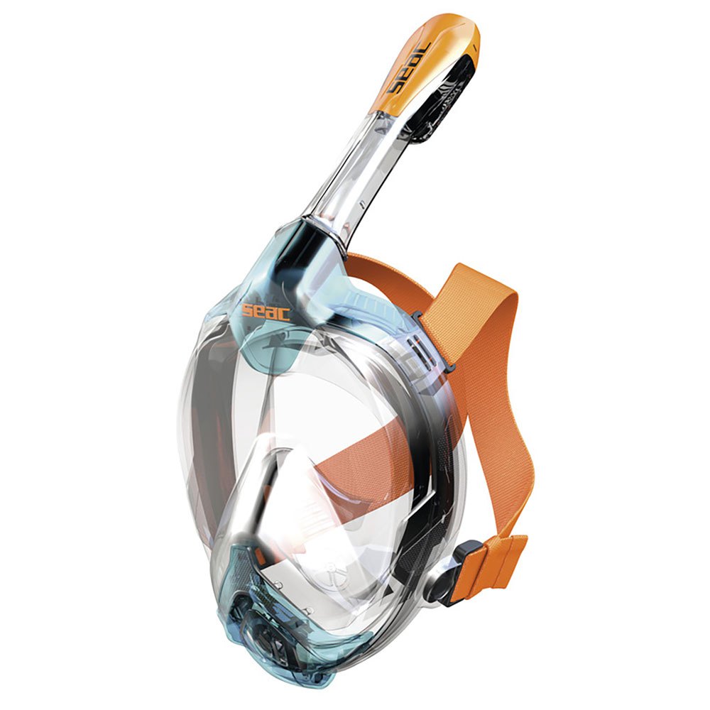 Seacsub Unica Snorkeling Mask Durchsichtig,Orange XS-S