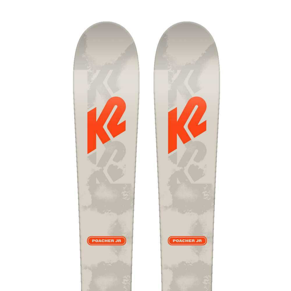 K2 Poacher+fdt 7.0 L Plate Youth Alpine Skis Durchsichtig 149