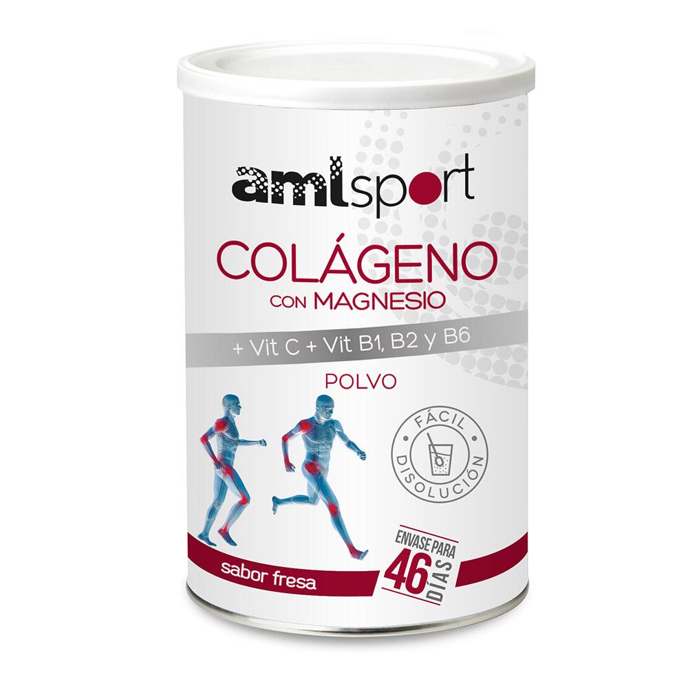 Amlsport Collagen With Magnesium And Vitamin C+b1+b2+b6 350g Strawberry Flerfärgad