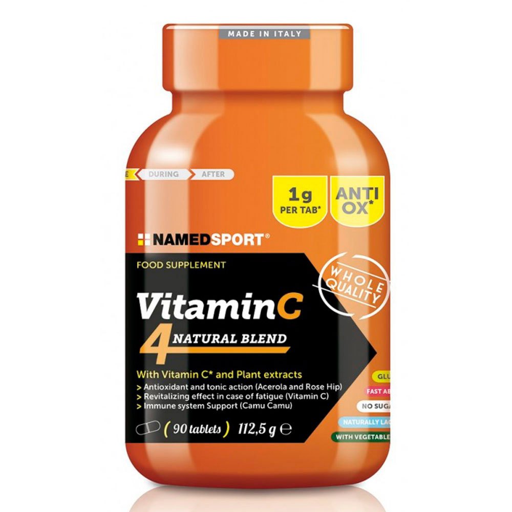 Named Sport C-vitamin 4 Natural Blend 90 Units Neutral Flavour Tablets Flerfärgad