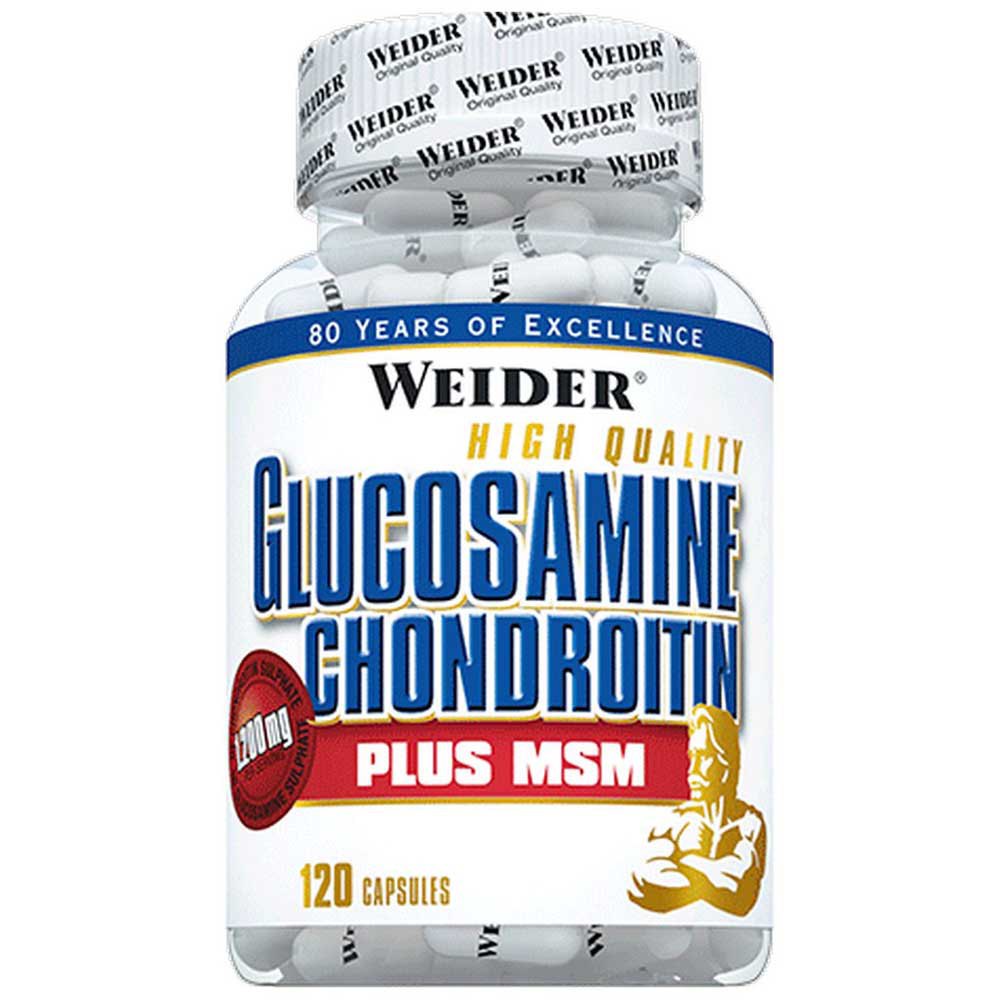 Weider Glucosamine Chondroitin Plus Msm 120 Units Neutral Flavour Vit