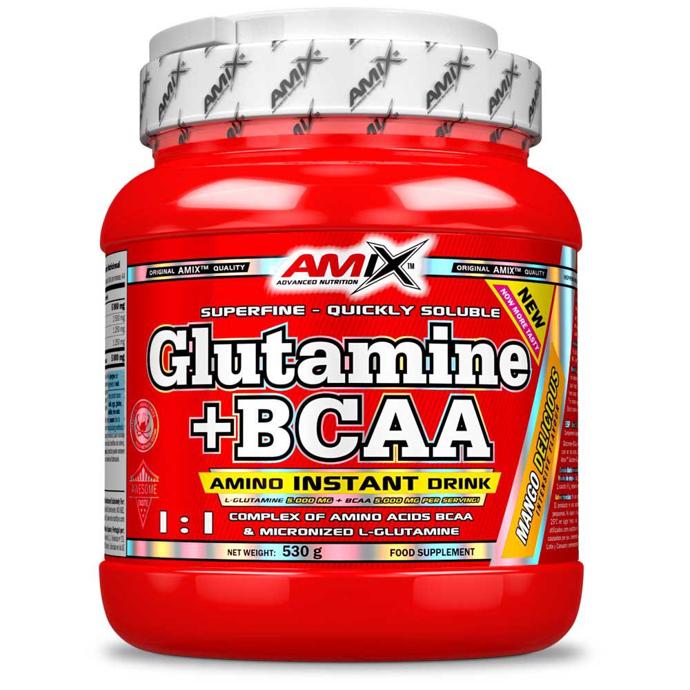 Amix Glutamine+bcaa 530g Neutral Flavour Röd