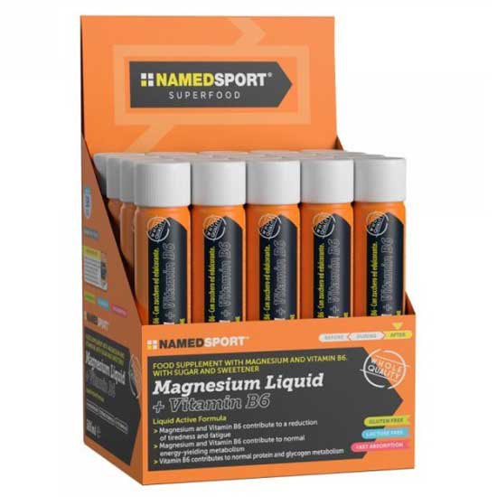 Named Sport B6 20x25ml Magnesium Liquid+vitamin Orange,Svart