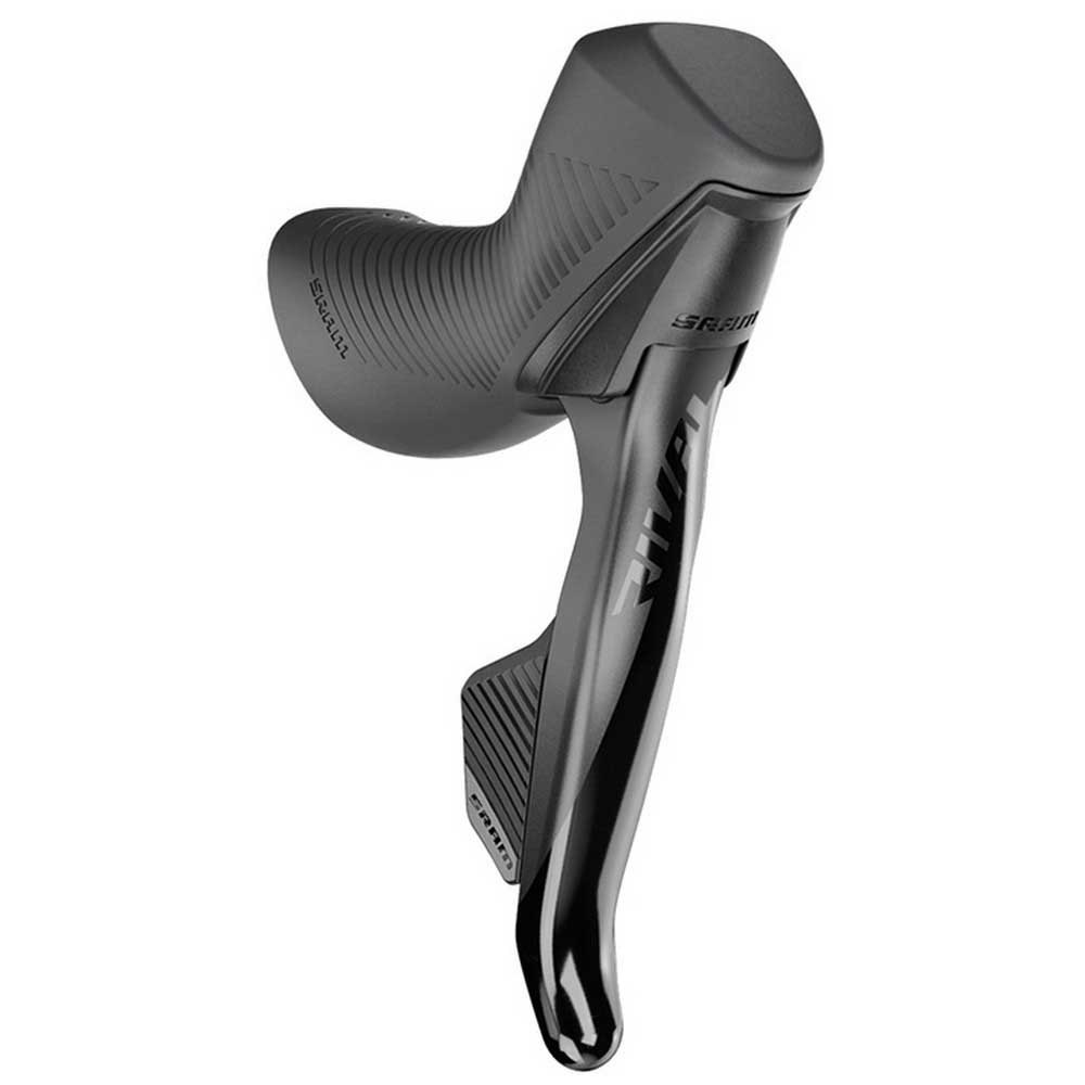 Sram Rival E-tap Axs Hydraulic Flat Mount Left Brake Lever With Electronic Shifter Svart 12t