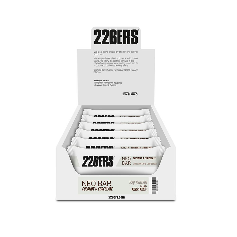 226ers Neo 22g Protein Bars Box Coconut & Chocolate 24 Units Vit