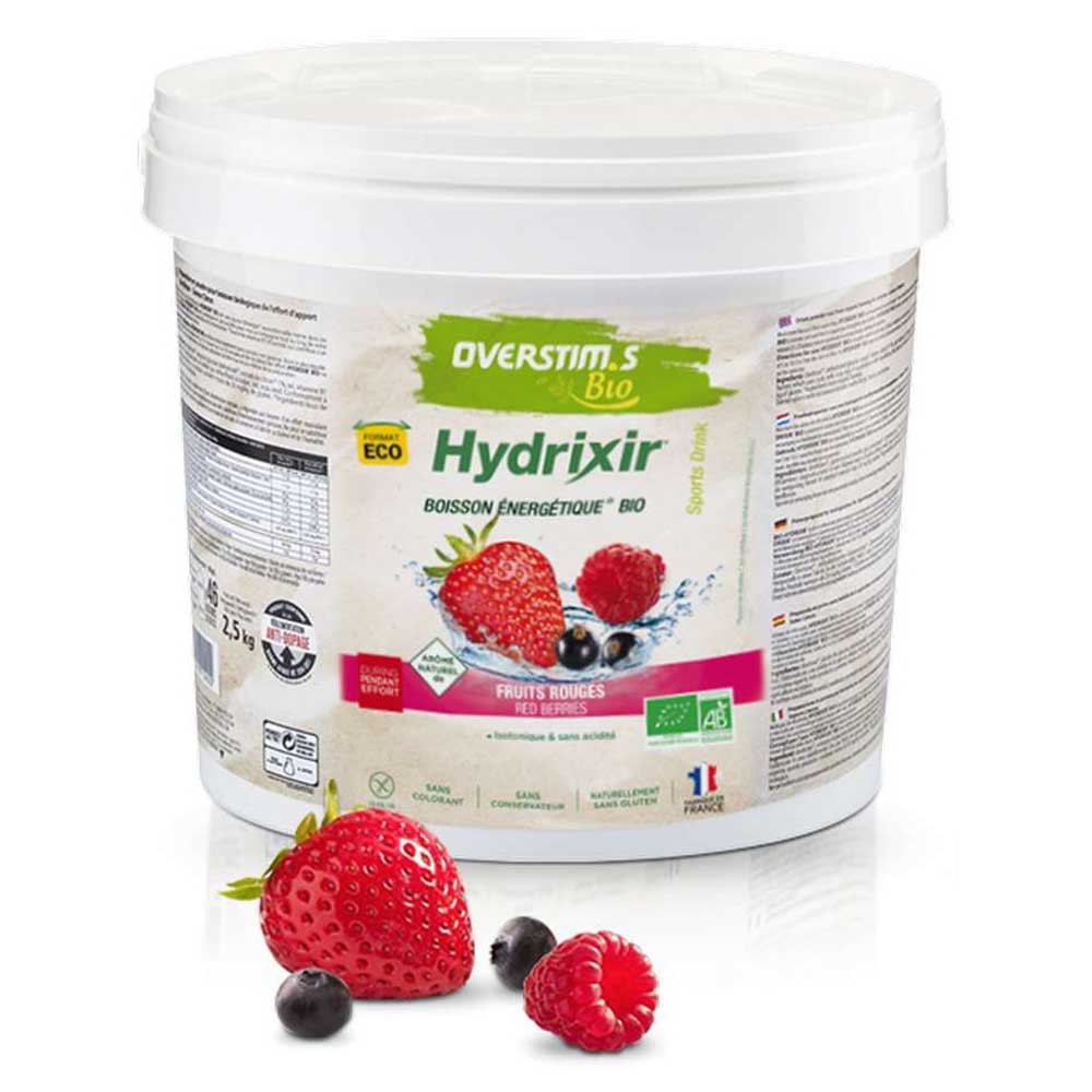 Overstims Hydrixir Bio 2.5kg Red Fruits Energy Drink Durchsichtig