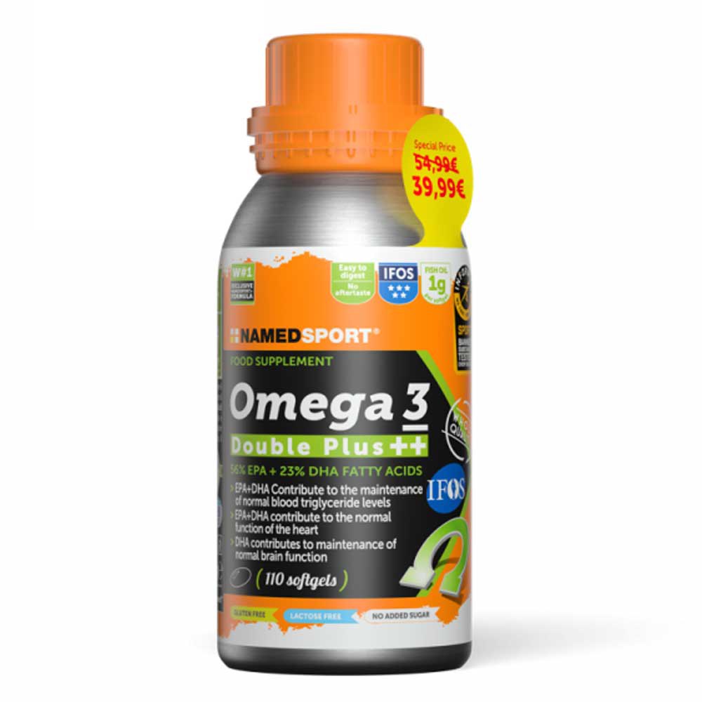 Named Sport Omega 3 Double Plus Supplement 110 Capsules Guld