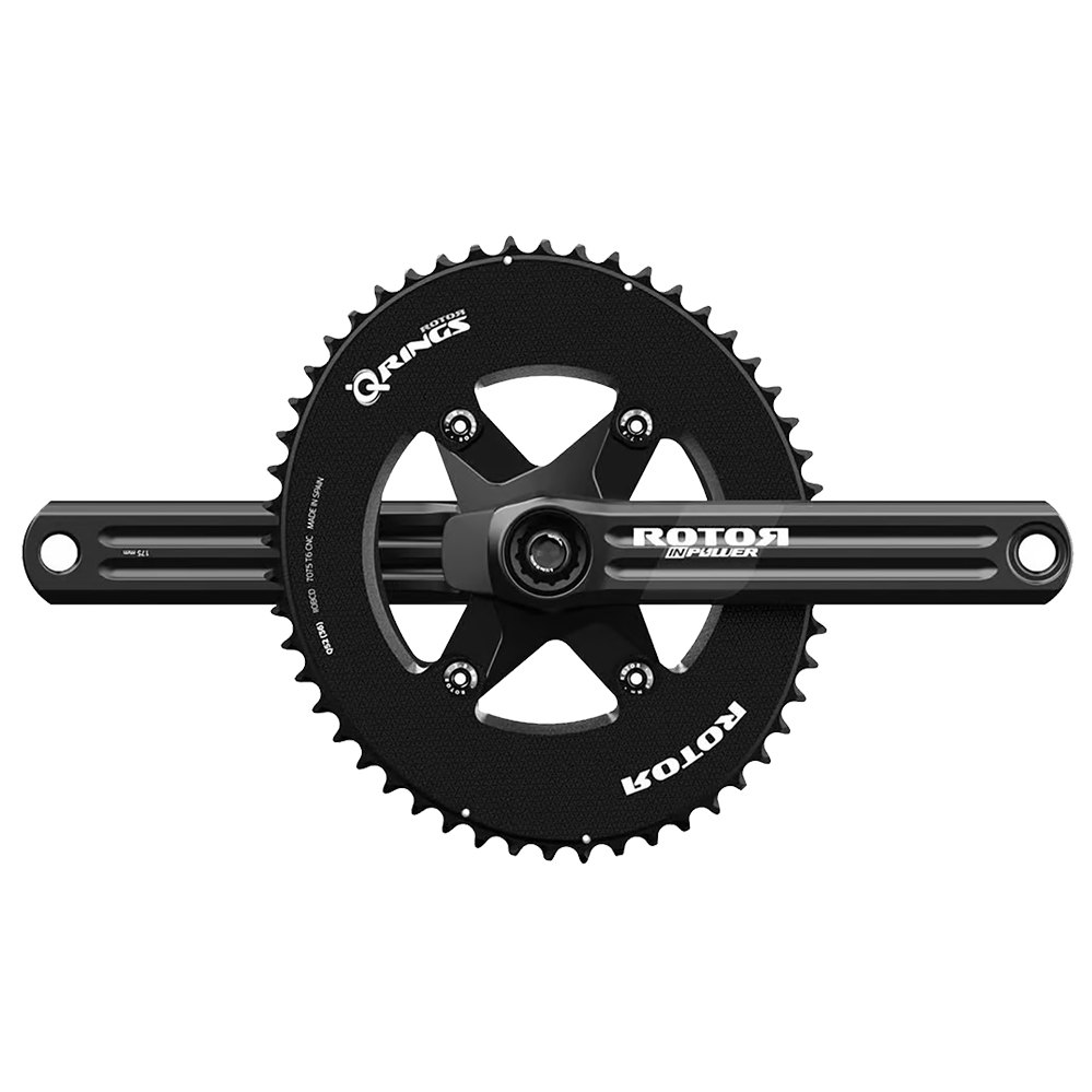 Rotor In Power V3 Shimano 11-12s Crankset With Power Meter Silver 170 mm / 52-36t
