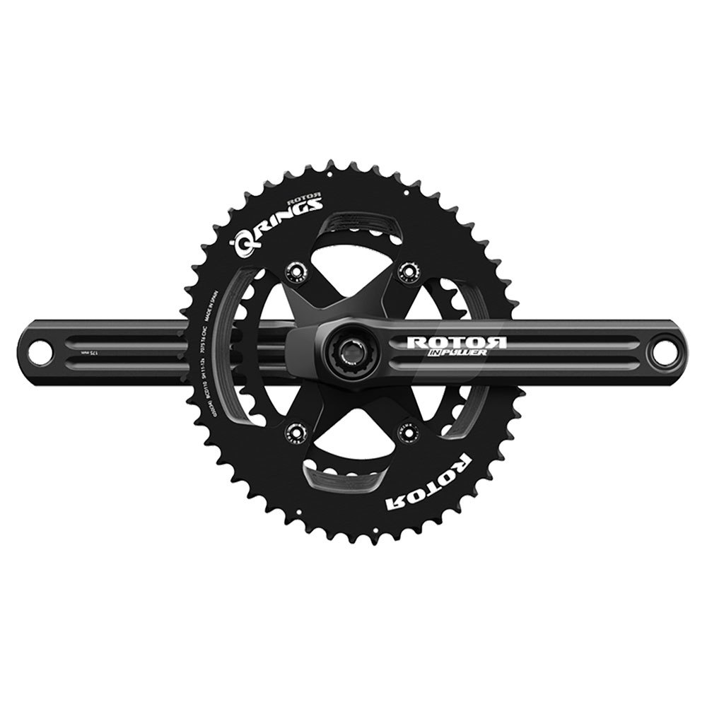 Rotor In Power V3 Shimano 11-12s Oval Crankset With Power Meter Silver 170 mm / 52-36t