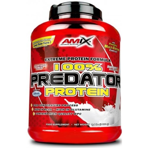 Amix 132.3 Predator Protein L-glutamina Vanilla Powder 2kg Durchsichtig