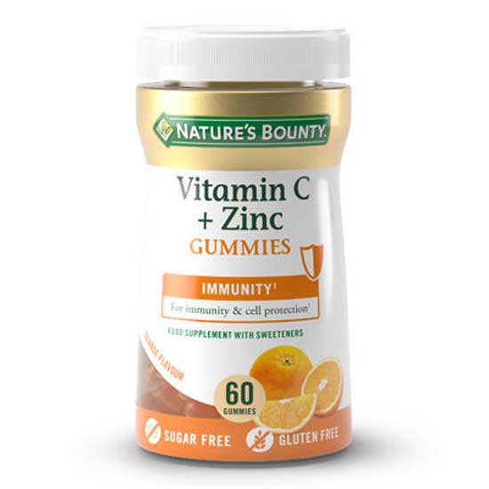 Natures Bounty Vitamin C + Zinc 60 Gummies Vit,Orange