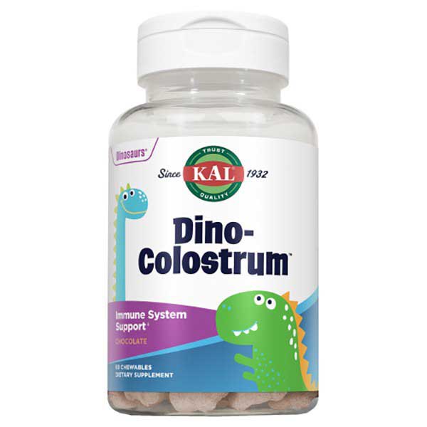 Kal Dino-colostrum Immunity 60 Chewable Tablets Chocolate Durchsichtig
