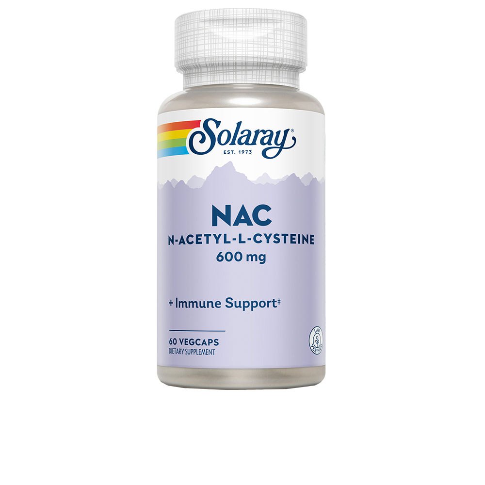 Solaray Nac N-acetyl-l-cysteine 600mg Amino Acid 60 Caps Durchsichtig