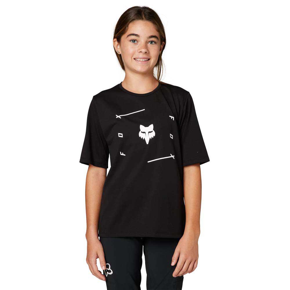 Fox Racing Mtb Ranger Drirelease® Youth Short Sleeve T-shirt Svart M Pojke