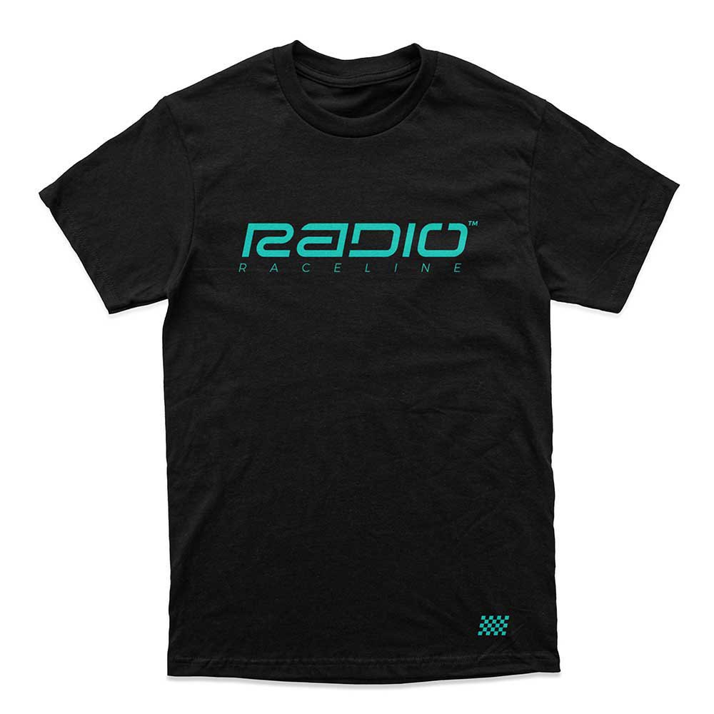 Radio Raceline Logo Short Sleeve T-shirt Svart L Man