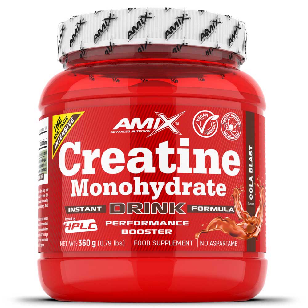 Amix Creatine Monohydrate 360g Cola Powder Röd