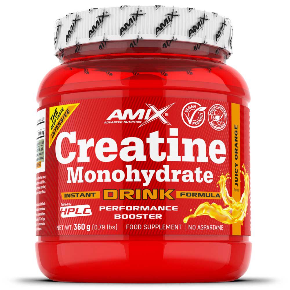 Amix Creatine Monohydrate 360g Orange Röd