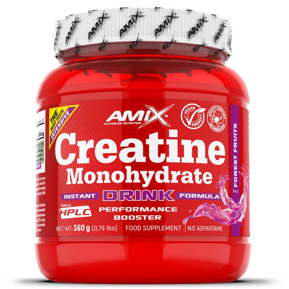 Amix Creatine Monohydrate 360g Wild Berries Röd